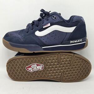 Vans Geoff Rowley XLT Skateboarding Shoes Size 5.5 Navy/White/Gum